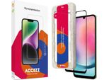 Samsung Galaxy A25 Screenprotector: Accezz Gehard Glas Full Cover Screenprotector Metapplicator - Transparent