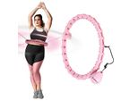 Hula Hoop Da Massaggio Hms HHW11 Plus Size Con Pesi Rosa