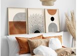 Wallity, Huhu198 - 20 X 30, Quadro Decorativo In Mdf Con Cornice (3 Pezzi), 100 % Mdf, Multicolore, 20 X 30 Cm