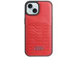 Audi Custodia Rigida In Magsafe Iphone 15 / 14 / 13 6.1 Rosso/Rosso Au-Tpupcmip15-Gt/D3-Rd