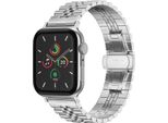 Watch Se - 40 Mm, Watch Se 2023 - 40 Mm, Watch Se 2022 - 40 Mm, Watch 9 - 41 Mm, Watch 8 - 41 Mm, Watch 7 - 41 Mm, Watch 6 - 40 Mm, Watch 5 - 40 Mm, Watch 4 - 40 Mm, Watch 4 - 40 Mm, Watch 41 Mm, Watch 40 Mm, Watch 3 - 38 Mm, Watch 38 Mm, Watch 2 - 38 Mm, Watch 1 - 38 Mm, Watch 1 - 38 Mm, Watch 10 - 42 Mm Cinturino: Selencia Jubilee Stahlband