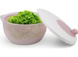 Centrifuga Per Insalata ( 4 Litri, Ø25Cm ) Senza Bpa, 3In1 - Centrifuga, Colino E Insalatiera, Manovella 3D - Gira Senza Sforzo, Asciugatrice Per Insalata