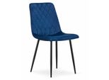 Sedia Turin - Velluto Blu Navy X 1