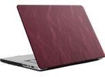 Cover Selencia Con Superficie In Velluto Per Macbook Pro 16 Pollici (2021 / 2023 Chip M3 / 2024 Chip M4) - A2485 / A2780 / A2991 / A3186 / A3403 - Rosso Scuro