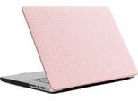 Cover Selencia Con Superficie Intrecciata Per Macbook Pro 16 Pollici (2021 / 2023 Chip M3 / 2024 Chip M4) - A2485 / A2780 / A2991 / A3186 / A3403 - Rosa
