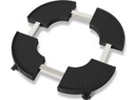 Tolletour Tolletour Plant Roller Flower Roller Pedestal Mobile Rolling Board Black
