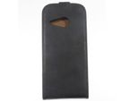 Custodia In Pelle Sottile Per Htc M8 Mini Nero