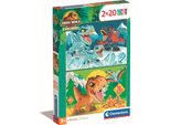 Clementoni - Puzzle 2X20 Jurský SvěT