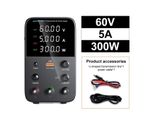 Alimentatore Da Laboratorio, Tensione Regolabile, Display A Led, Wps 60V 5A