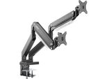 Speaka Professional SP-MM-830 Supporto Da Tavolo Per Monitor A 2 Vie 43,2 Cm (17) - 88,9 Cm (35) Docking Station Integrata, Tecnologia A Pressione Di Gas, Inclinabile, Girevole (SP-10506484)