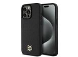 Dkny Dkhmp15Xpshrpsk Iphone 15 Pro Max6.7 Czarny/Nero Custodia Rigida In Pelle Monogram Pattern Logo In Metallo Magsafe