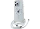 Karl Lagerfeld Klhmp14Lhcchnt Custodia Rigida Per Iphone 14 Pro 6.1 Trasparente Iml Choupette Head & Cord Magsafe