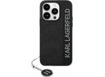 Karl Lagerfeld Klhcp15Spsakdgck Custodia Rigida Per Iphone 15 / 14 / 13 6.1 Czarny/Nero Saffiano Strass E Charm