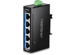 Trendnet TI-GLC50 Trendnet 5-Port Industrial Gigabit Din-Rail Mini Switch