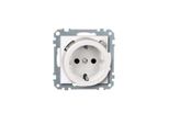 Merten FI-SCHUKO Inserto Per Presa Di Sicurezza 233819 Sistema M Bianco Polare Lucido 233819 233819 (233819)