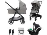 Kinderkraft 3In1 Newly Grigio Chiaro Di Luna + Visone Pro