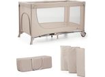 Kinderkraft Joy 2, Lettino Da Viaggio 2 In 1, Lettino Per Bambini, Lettino, Lettino Da Viaggio, Design Moderno, Dimensioni Ridotte Dopo La Chiusura, Ruote, Beige