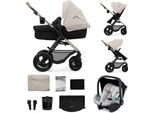 Kinderkraft Passeggino Combinato Moov 2 Air 3In1 Grigio Chiaro Di Luna