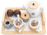 Set Da Tè In Legno Per Bambini, Set Per Giochi Di Ruolo, Giocattolo Sostenibile, Giocattolo Educativo In Legno