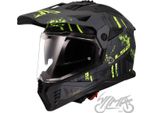 Casco Moto LS2 MX702 Pioneer Ii Crazy Matte Black Xxl