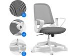 Sedia Da Ufficio Ergonomica Sense7 Sopty, Sedia Da Scrivania Con Funzione Dondolo, Sedia Da Ufficio Regolabile In Altezza, Bianco