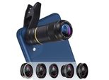Set Di Lenti Universali Per Smartphone Teleobiettivo, Fisheye, Grandangolo, 2 Macro
