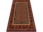 Tappeto Di Lana Kashqai 4301 300 Orientale, Cornice Terracotta / Verde Rosso 120X170 Cm