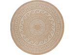 Teppich Da Esterno Comilla Beige 160 Cm Rund