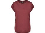 Urban Classics Donna - Camicia A Spalla Estesa Redwine - M