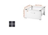 Zoccolo Per Lavatrice, Base Robusta, Cassetto E Accessori, Darwer28X27