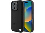 Bmw Bmhcp16Xsllbk Iphone 16 Pro Max 6.9Czarny/Nero Custodia Rigida In Pelle Timbro A Caldo
