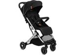 Momi Estelle Light Passeggino - Leggero, Ammortizzato 4 Ruote, Custodia - Nero/Argento