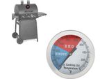 Termometro, Termometro Per Barbecue, Termometro Inox Per Barbecue, Temperatura Della Cappa Del Barbecue, Termometro Rotondo Per Barbecue
