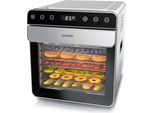 Arendo Disidratatore In Acciaio Inox, Controllo Della Temperatura Da 35° A 85°C, Disidratatore, Disidratatore, 700 W, 8 Ripiani, Disidratatore Di Frutta, Pesce, Carne, Timer 0,5-24 Ore