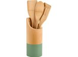 Kesper Set Di Utensili Da Cucina In Bambù, Ø 9 Cm, 4 Pezzi, Marrone Chiaro/Verde Kesper 81161