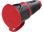 Pce Giunto Di Contatto Protettivo In Gomma Taurus2, Con Coperchio, Nero/Rosso