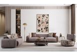 Suite Da Salotto Grigia Poltrona Moderna A Quattro Posti Elegante Poltrona A 3 Posti