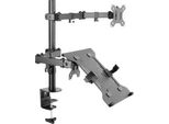 Speaka Professional SP-MM-302 1 Pezzo Supporto Per Monitor 33,0 Cm (13) - 81,3 Cm (32) Inclinazione + Rotazione, Altezza Regolabile (SP-9400960)
