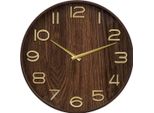 Atmosphera Interior Designer - Uhr Ivana Dunkles Holz D55Cm