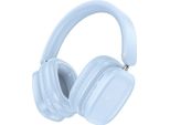 Cuffie Bluetooth Regolabili 400 Mah Auricolari Senza Fili Bluetooth V5.3 Blu