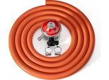 Regolatore Di Pressione Wiltec 37 Mbar 1,5 M Di Tubo Per Il Regno Unito, Regolatore Di Pressione Per Gas A Pressione Costante, Regolatore Di Gas Con Tubo Per Gas, Regolatore Di Pressione Per Bombole Di Gas