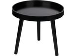 Arti Casa Tavolino Rotondo Ø40 Cm Tavolo Soggiorno Legno - Tavolino Da Caffè Piccolo - Comodino Moderno - Tavolino Bianco Compatto - Tavolino