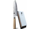 Kai Shun Classic White Set, 2-Tlg., Santoku, Messer, Schleifstein, KüChenmesser, DM0702W-W24