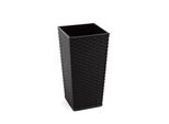 Vaso Da Fiori Lamela Vaso Da Fiori Finezia Ratan 35 X 35 Cm, Altezza 68 Cm, Nero