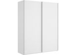 Dmora Guardaroba 2 Ante Anda 65X204H Cm Bianco Bianco Lucido, Appendiabiti 2 Ante
