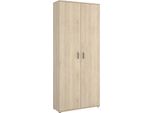 Dmora Armadio Multiuso 2 Ante Arna 35X190H Cm Marrone Rovere, 2 Ante Portascope