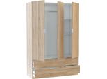 Dmora Guardaroba 3 Ante Ababala 52X135 Cm Marrone Rovere, Appendiabiti 3 Ante