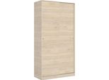 Dmora Guardaroba 2 Ante Abigale 50X204H Cm Marrone Rovere, Appendiabiti 2 Ante