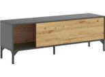 Dmora Mobile Porta Tv Porcia 38.9X132.6X44.4H Cm Marrone Rovere Nodi, Modulabile