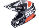 Casco Motocross Analogico Scorpion VX-16 Evo Air, Nero/Rosso/Bianco, S (55/56)
